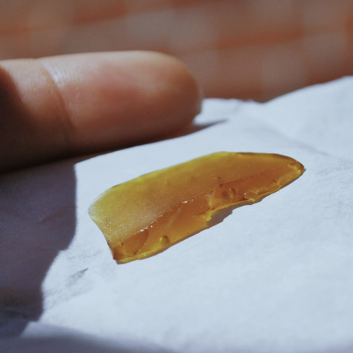 Cannabis concentrate on paper