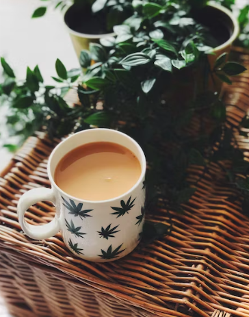 cannabis drink in a mug